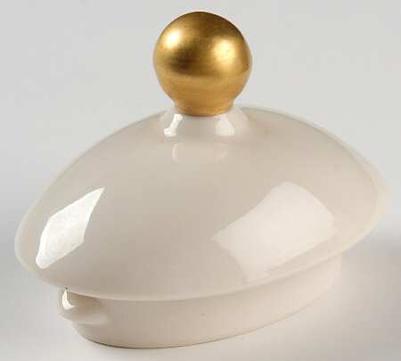 Cherokee Rose Wide Gold Band Lid for Coffee Pot