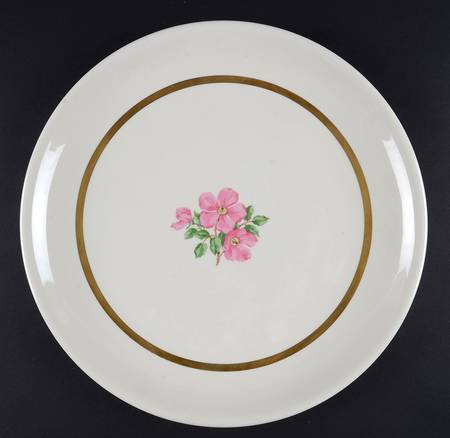 Cherokee Rose Wide Gold Band 13" Chop Plate (Round Platter)