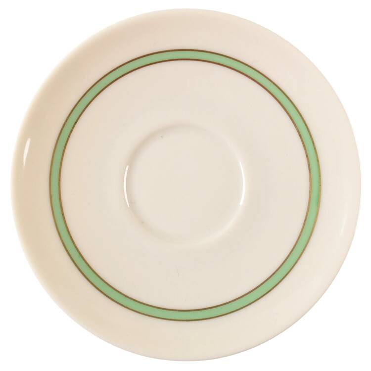 Cherokee Rose Green Band Saucer for Demitasse Cup