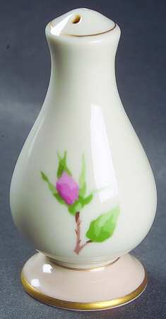Cherokee Rose (Thin Gold Band, Palomino Shape) Salt Shaker