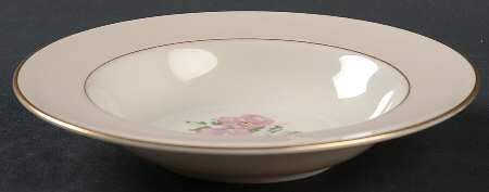 Cherokee Rose (Thin Gold Band, Palomino Shape) Rim Fruit/Dessert (Sauce) Bowl