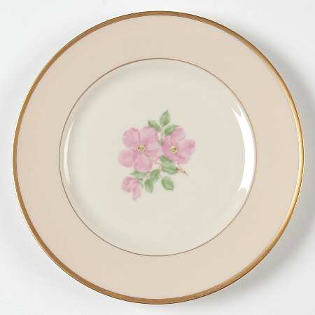 Cherokee Rose (Thin Gold Band, Palomino Shape) Bread & Butter Plate