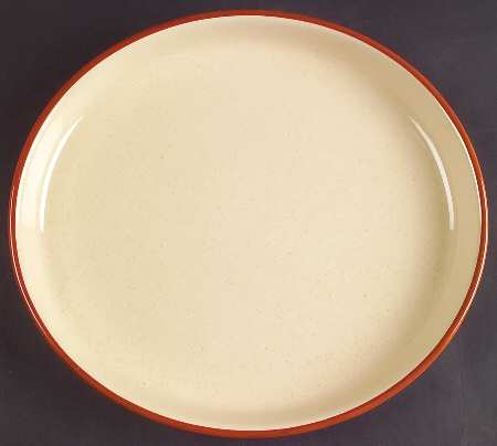 Chestnut Weave 12" Oval Serving Platter