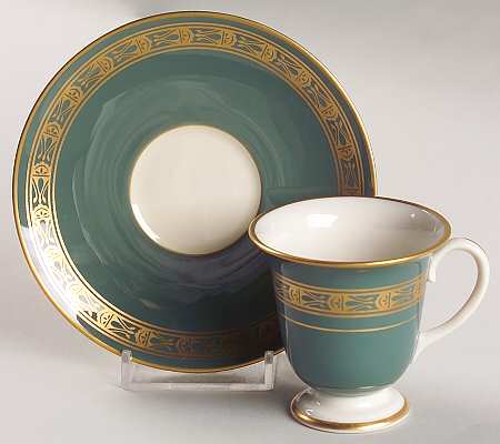 Cimarron Footed Demitasse Cup & Saucer Set