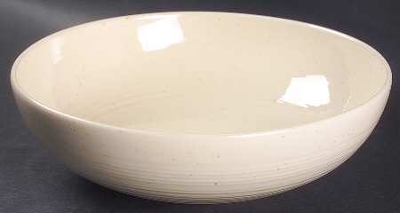 Country Craft Almond Cream 9" Round Vegetable Bowl