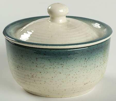 Country Craft Blue Skies Sugar Bowl & Lid