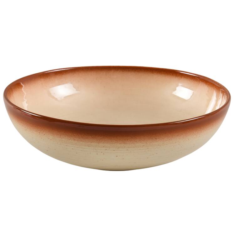 Country Craft Russet Brown 9" Round Vegetable Bowl