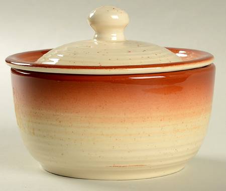 Country Craft Russet Brown Sugar Bowl & Lid
