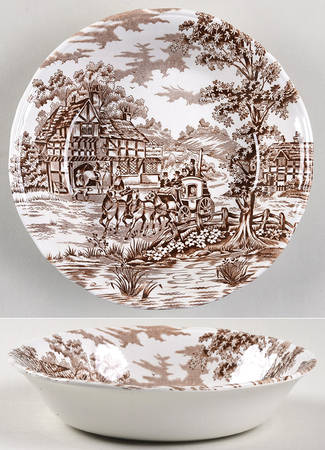 Coaching Days Brown Coupe Soup Bowl