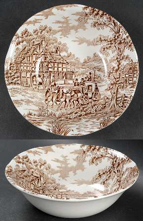 Coaching Days Brown Coupe Cereal Bowl