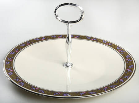 Constantine Round Serving Plate with Center Handle (Dp) Hc