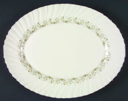 Corinthian 13" Oval Serving Platter