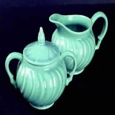 Coronado Aqua Glossy Sugar Bowl & Lid