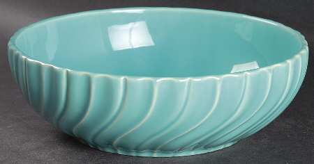 Coronado Aqua Glossy 7" Round Vegetable Bowl
