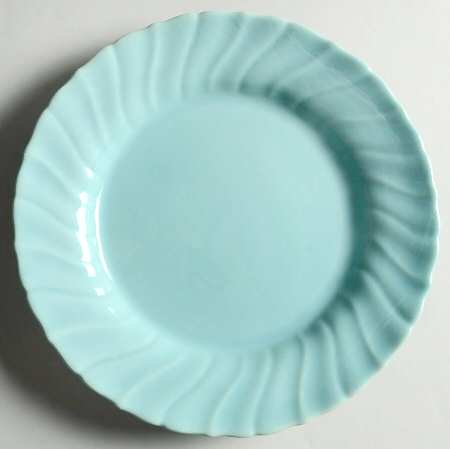 Coronado Aqua Glossy Luncheon Plate