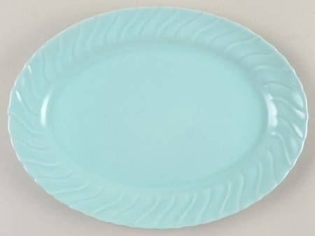 Coronado Aqua Matte 11" Oval Serving Platter