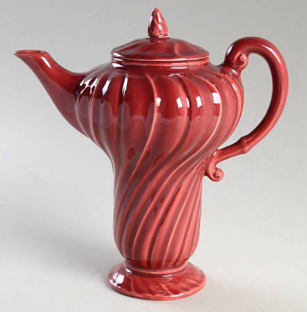 Coronado Burgundy Maroon (Glossy) Coffee Pot & Lid