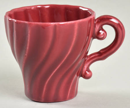Coronado Burgundy Maroon (Glossy) Flat Demitasse Cup