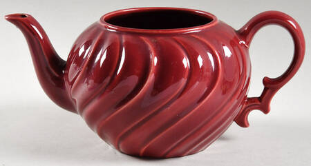Coronado Burgundy Maroon (Glossy) Teapot No Lid