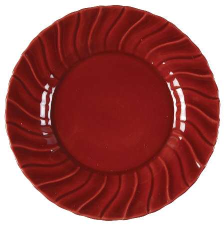 Coronado Burgundy Maroon (Glossy) Dessert/Pie Plate