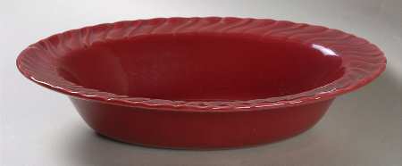Coronado Burgundy Maroon (Glossy) 10" Oval Vegetable Bowl