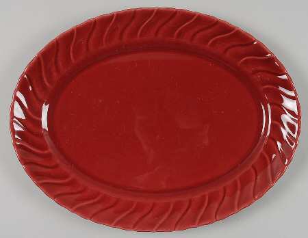 Coronado Burgundy Maroon (Glossy) 13" Oval Serving Platter