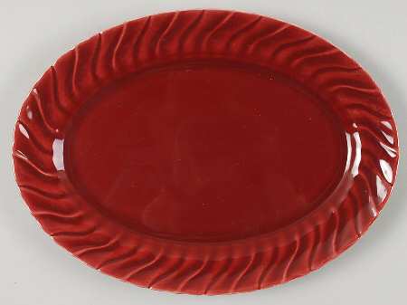 Coronado Burgundy Maroon (Glossy) 11" Oval Serving Platter