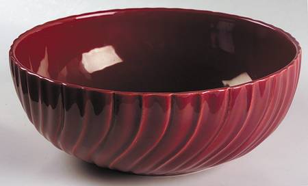 Coronado Burgundy Maroon (Glossy) 10" Large Salad Serving Bowl