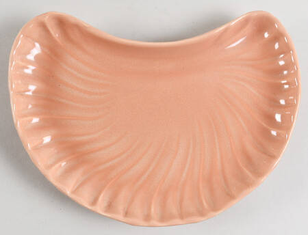 Coronado Coral Beige (Glossy) Crescent Salad Plate