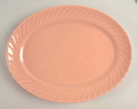 Coronado Coral Beige (Glossy) 13" Oval Serving Platter