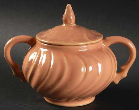 Coronado Coral Beige (Glossy) Sugar Bowl & Lid