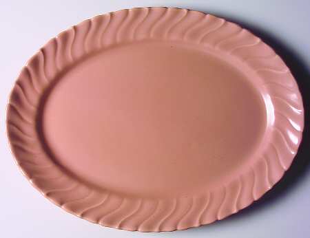 Coronado Coral Beige (Matte) 15" Oval Serving Platter