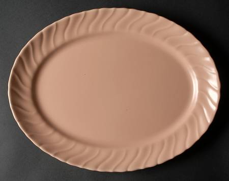 Coronado Coral Beige (Matte) 13" Oval Serving Platter