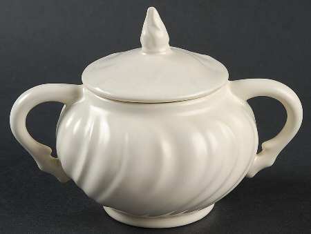 Coronado Off White (Glossy) Sugar Bowl & Lid