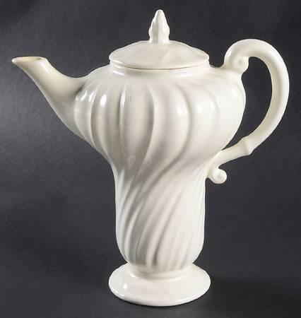 Coronado Off White (Glossy) Coffee Pot & Lid