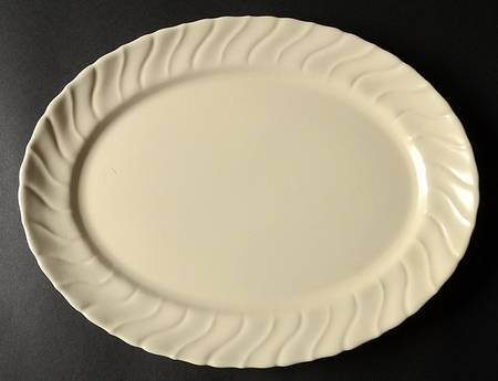 Coronado Off White (Glossy) 13" Oval Serving Platter