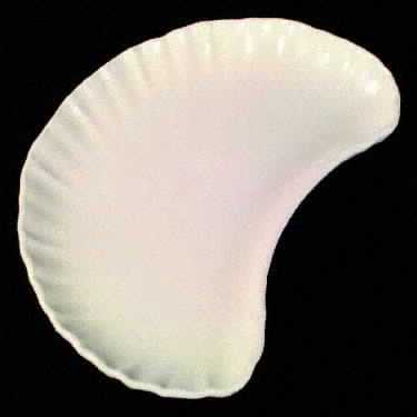Coronado Off White Matte Crescent Salad Plate by Franciscan