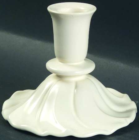 Coronado Off White Matte Small Candlestick by Franciscan
