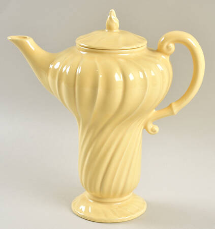 Coronado Yellow Glossy Coffee Pot & Lid