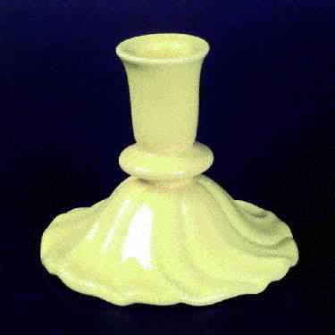 Coronado Yellow Glossy Single Light Candlestick
