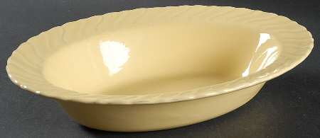 Coronado Yellow Glossy 10" Oval Vegetable Bowl