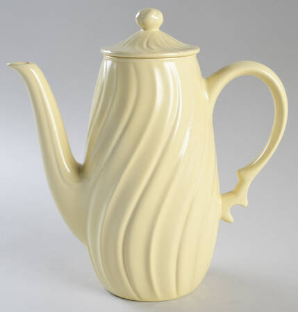 Coronado Yellow Matte Barrel Shape Coffee Pot & Lid