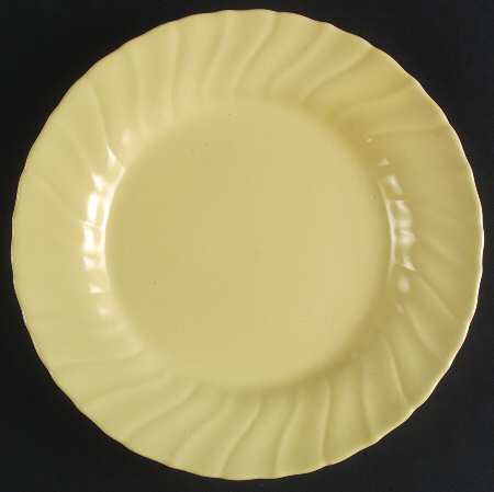 Coronado Yellow Matte Luncheon Plate