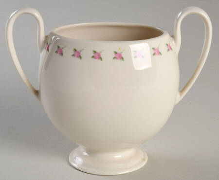 Crinoline (Pink & Blue) Sugar Bowl No Lid
