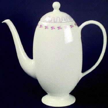 Crinoline (Pink & Blue) Coffee Pot & Lid