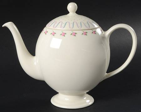 Crinoline (Pink & Blue) Teapot & Lid