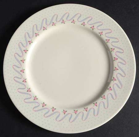 Crinoline (Pink & Blue) Luncheon Plate