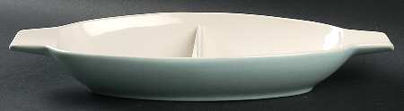 Cypress 13" Oval Divided Vegetable Bowl