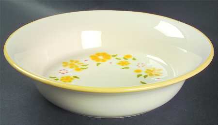 Daisy Wreath 9" Round Vegetable Bowl