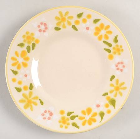 Daisy Wreath Bread & Butter Plate